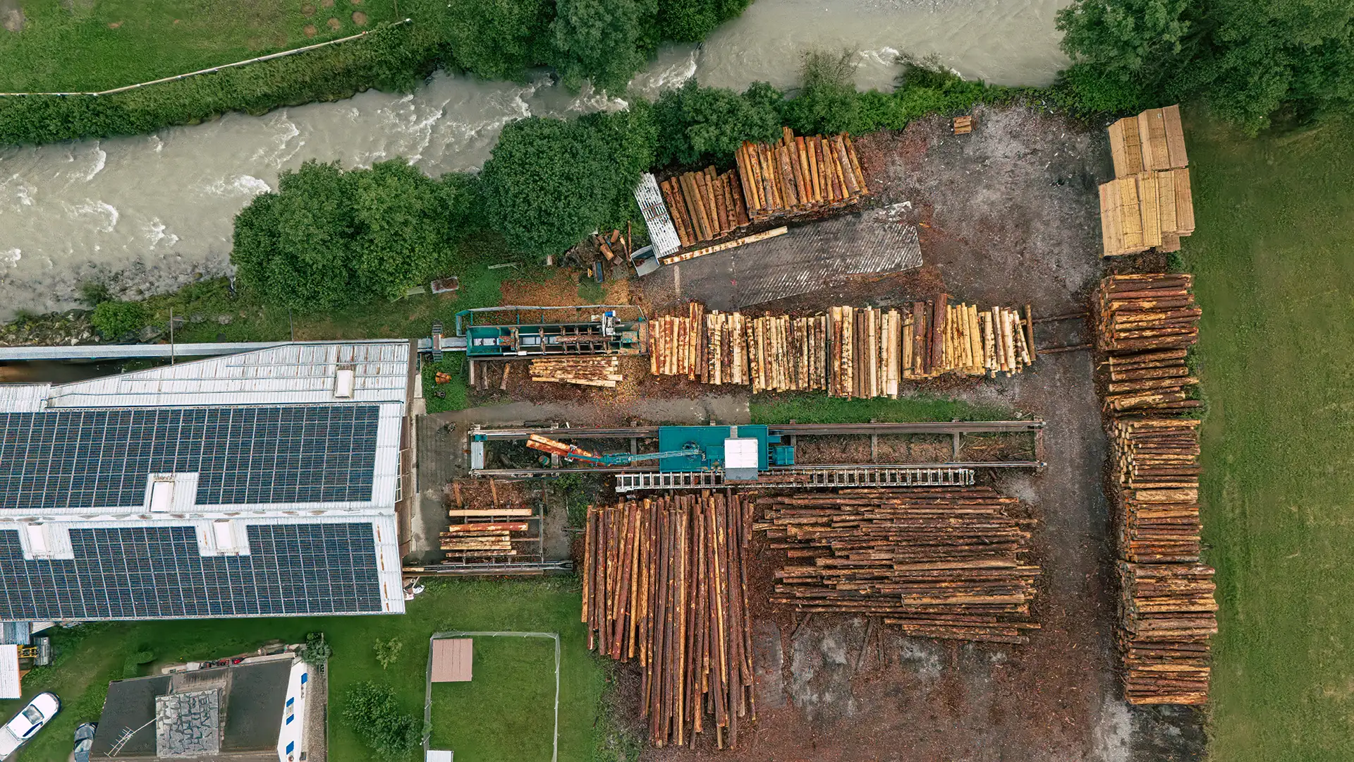 Chantier à grumes